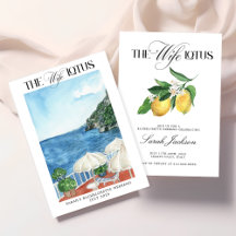 The Wife Lotus Bachelorette Party Invitation