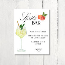 The Wife Lotus- Spritz Bar sign Limoncello