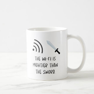 The WiFi is mightier than the Sword Coffee Mug