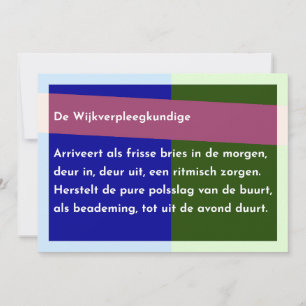 The Wijknurse Thank You Card