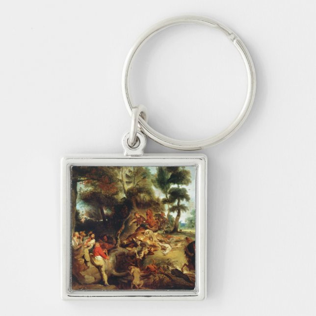 The Wild Boar Hunt Key Ring (Front)