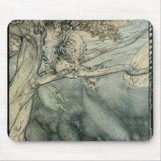 THE WILD CAT FISHED FOR ME ill. by Arthur Rackham Mouse Pad