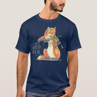 The Wild Folk Fox on Fiddle T-Shirt