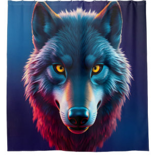 The Wild Gaze – Intense Wildlife Portrait Shower Curtain