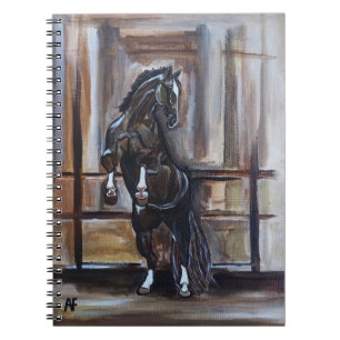 The Wild Horse Painting by Alfred Fox Notebook