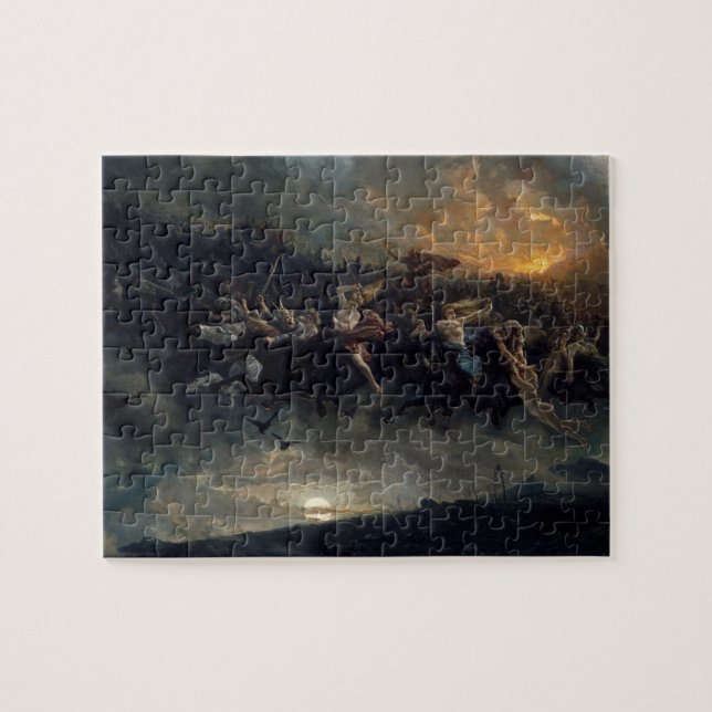 The Wild Hunt Of Odin by Peter Nicolai Arbo Jigsaw Puzzle (Horizontal)