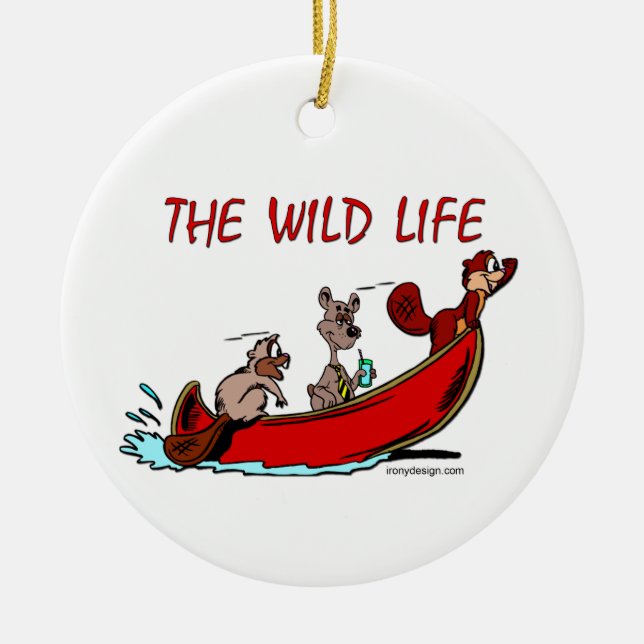 The Wild Life Ceramic Tree Decoration (Front)