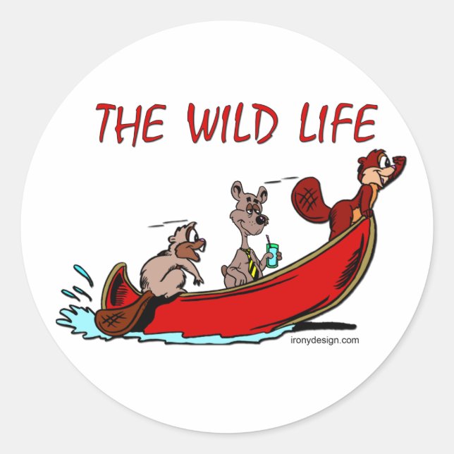 The Wild Life Classic Round Sticker (Front)