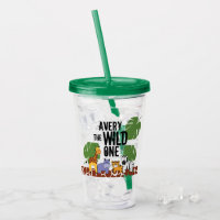  "The Wild One" Personalised Safari Animal Tumbler