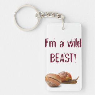 The wild side of a snail key ring