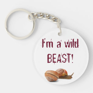 The wild side of a snail key ring