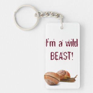 The wild side of a snail key ring