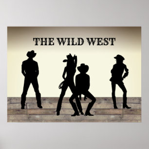 The Wild West Custom Text Poster