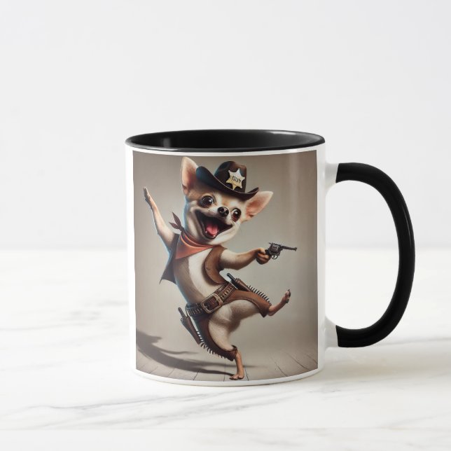 The Wild West Sheriff Dog. Mug (Right)