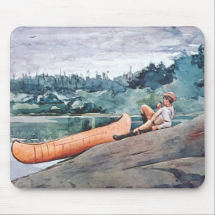 The Wilderness Guide (by Winslow Homer) Mouse Pad