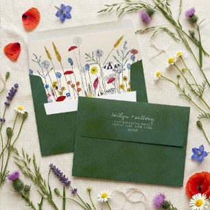The Wildflower Meadow Wedding Suite - Envelope