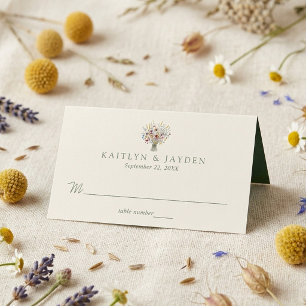 The Wildflower Meadow Wedding Suite - Place Card