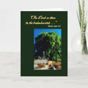 The Willow Weeps Sympathy Greeting Card