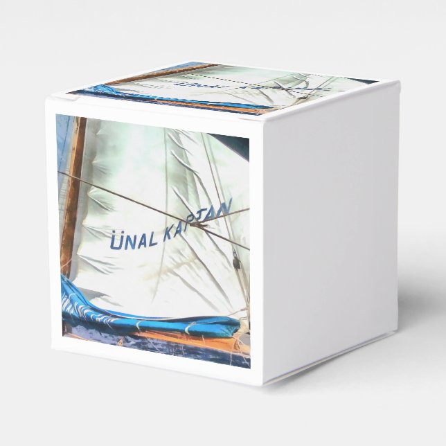 The Windblown Sails Of Unal Kaptan Acrylic Art Favour Box (Front Side)