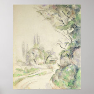 The Winding Road, c.1900-06 (w/c on paper) Poster