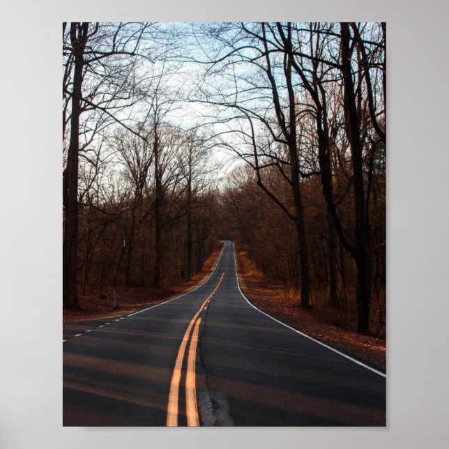 The Winding Winter Road Poster (Front)