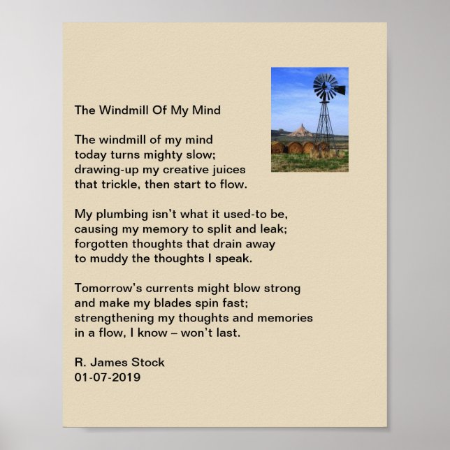 the Windmill of My Mind Poster (Front)