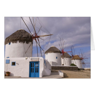 The windmills of Mykonos on the Greek Islands