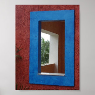 The Window in Riviera Maya, Mexico Poster