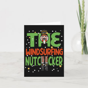 The Windsurfing Nutcracker Funny Christmas Pajama Card