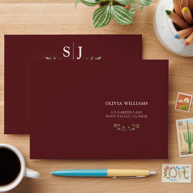 The Wine Garden Envelope (Desk)