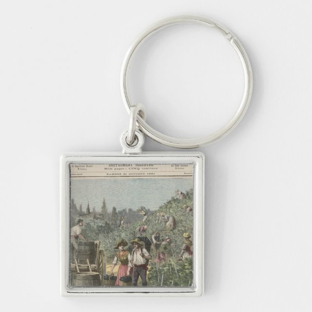The Wine Harvest Key Ring (Front)