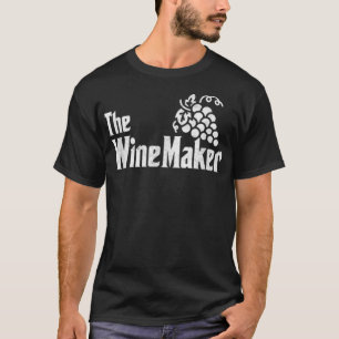 The Wine Maker Vinyard Winery wine making Grapes W T-Shirt