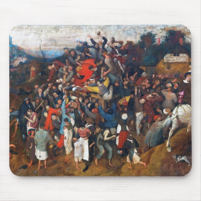 The Wine of Saint Martin's Day, Pieter Bruegel Mouse Pad (Front)