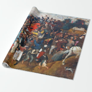 The Wine of Saint Martin's Day, Pieter Bruegel Wrapping Paper