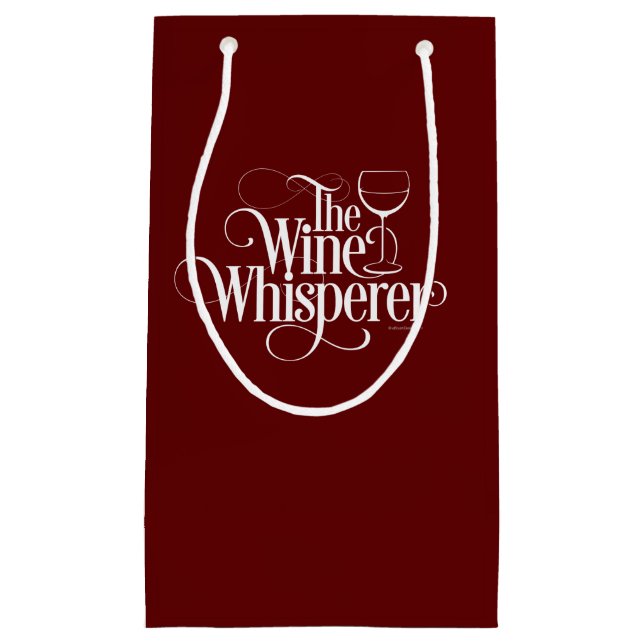 The Wine Whisperer Small Gift Bag (Front)