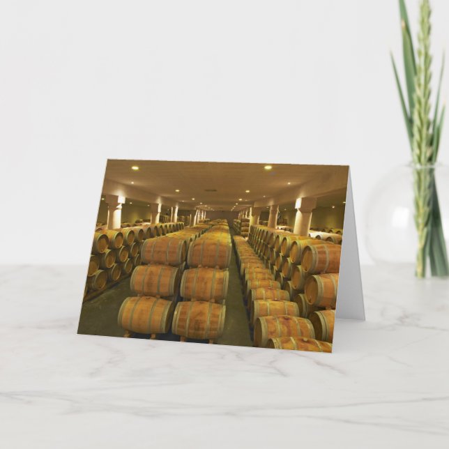 The winery, barrel aging cellar - Chateau Baron Card (Front)