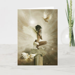 the winged being card