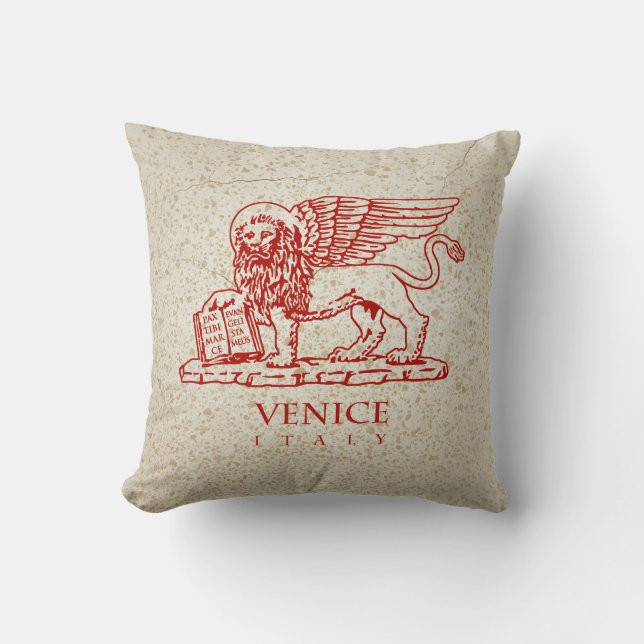 The Winged Lion of Saint Mark Cushion (Front)