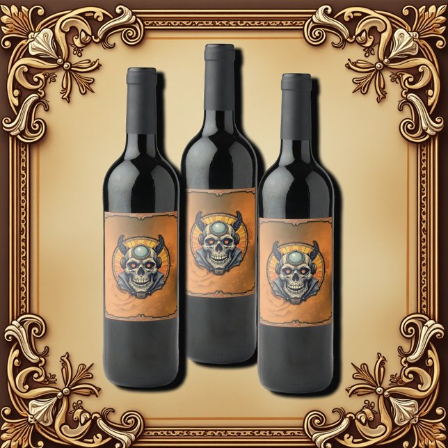 The winged skull.  wine label (Creator Uploaded)