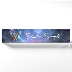 The Winged Violin of Moonlit Realms. Nameplate