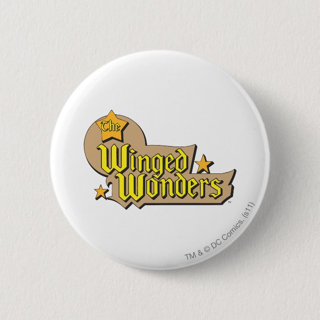 The Winged Wonders Logo 6 Cm Round Badge (Front)