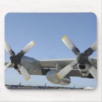 The wings of an LC-130 Hercules