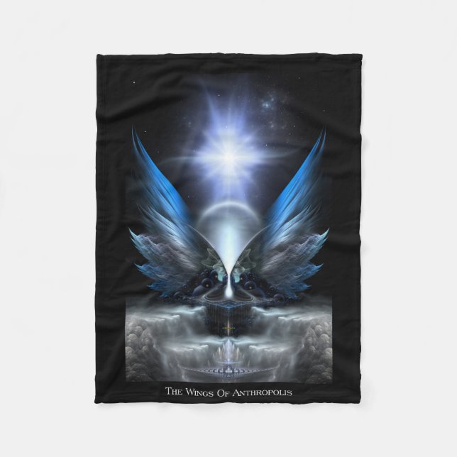 The Wings Of Anthropolis Fleece Blanket (Front)