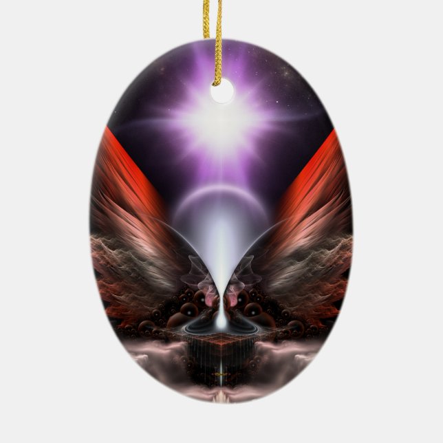 The Wings Of Anthropolis HC Ceramic Ornament (Back)
