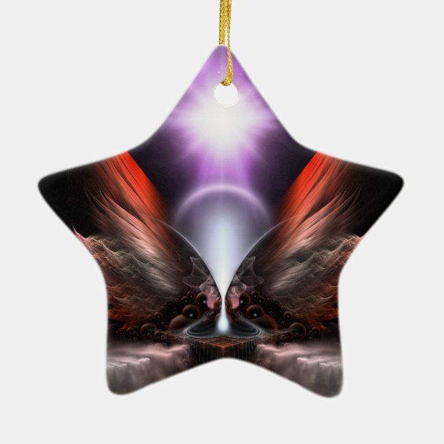 The Wings Of Anthropolis HC Ceramic Tree Decoration (Back)