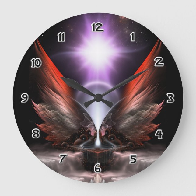 The Wings Of Anthropolis HC Large Clock (Front)
