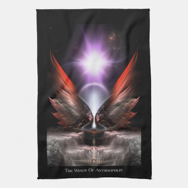 The Wings Of Anthropolis HC Tea Towel (Vertical)