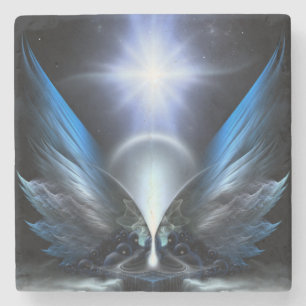 The Wings Of Anthropolis Stone Coaster