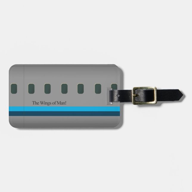 The Wings of Man Luggage Tag (Front Horizontal)
