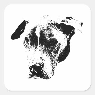 The Wink That Wins Square Sticker